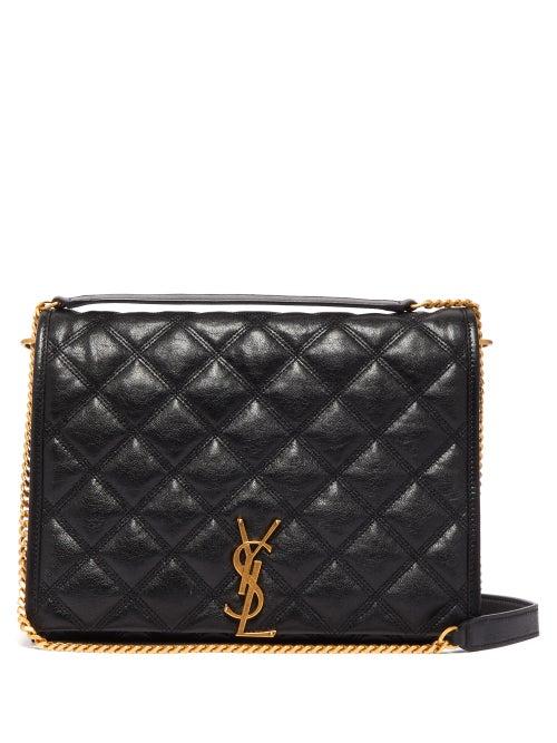 Matchesfashion.com Saint Laurent - Becky Quilted Leather Shoulder Bag - Womens - Black