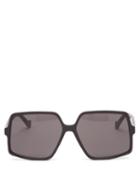 Matchesfashion.com Loewe - Pentagonal Acetate Sunglasses - Womens - Black