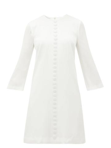 Matchesfashion.com Goat - Houston A-line Crepe Mini Dress - Womens - White