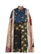 By Walid Sima Floral-embroidered Cape