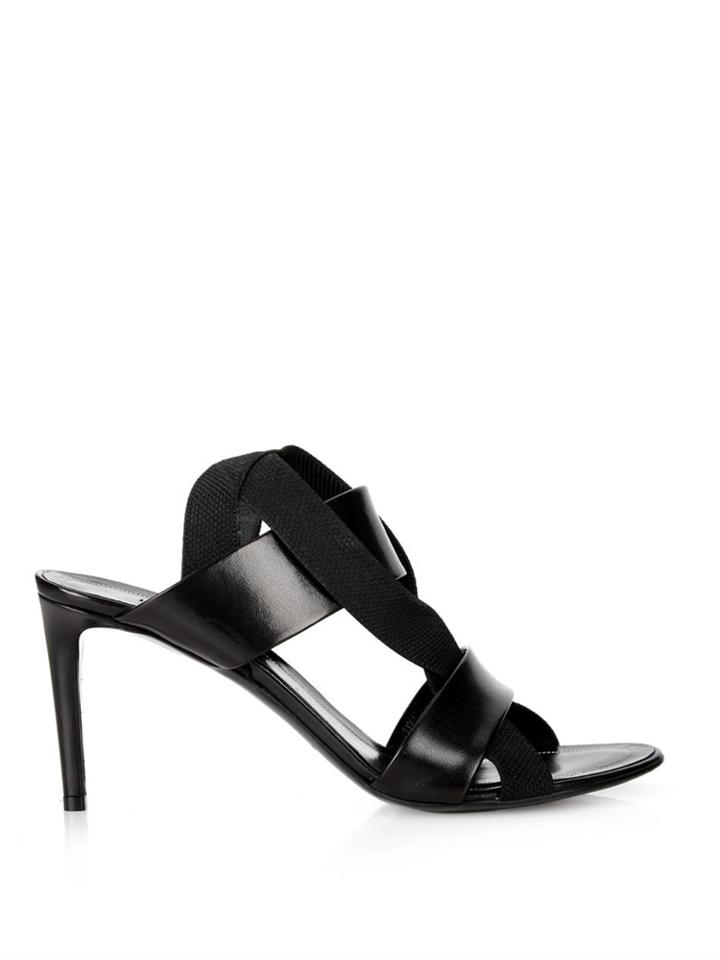 Balenciaga Leather And Elastic Sandals