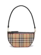 Ladies Bags Burberry - Olympia Vintage-check Canvas Shoulder Bag - Womens - Beige Multi