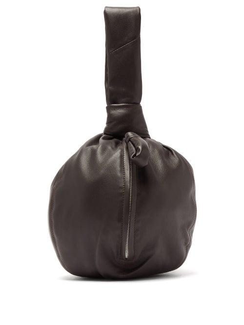 Matchesfashion.com Lemaire - Ball Leather Clutch Bag - Womens - Dark Brown