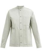 Matchesfashion.com Toogood - The Locksmith Cotton-poplin Shirt - Womens - Light Green