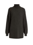 Ryan Roche Roll-neck Cable-knit Cashmere Sweater