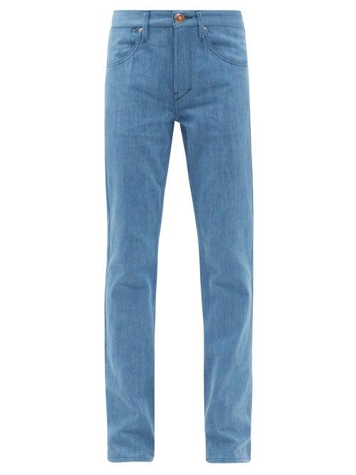 Ladies Rtw Gabriela Hearst - Charles High-rise Slim-leg Jeans - Womens - Light Blue