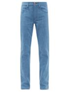 Ladies Rtw Gabriela Hearst - Charles High-rise Slim-leg Jeans - Womens - Light Blue