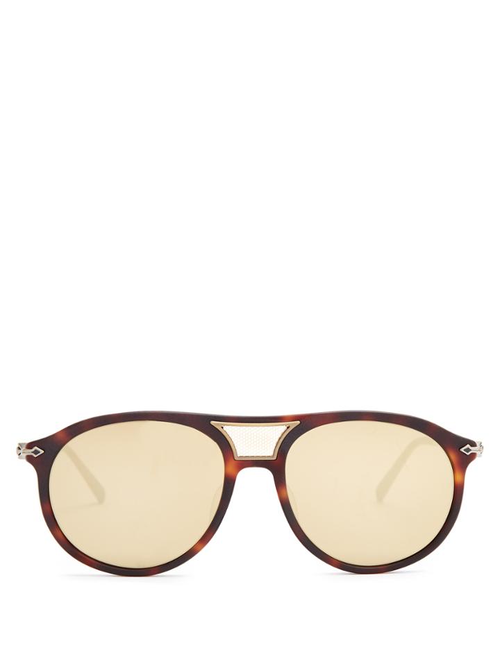 Matsuda Side-shield Round-frame Sunglasses