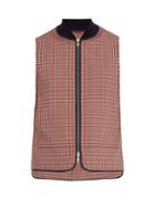 Barena Venezia Contrast-trim Gingham Waistcoat