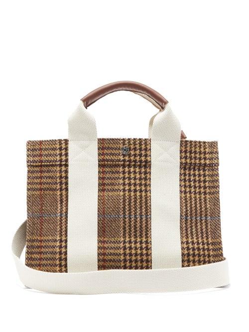 Matchesfashion.com Rue De Verneuil - Traveller Medium Houndstooth Tote Bag - Womens - White Multi