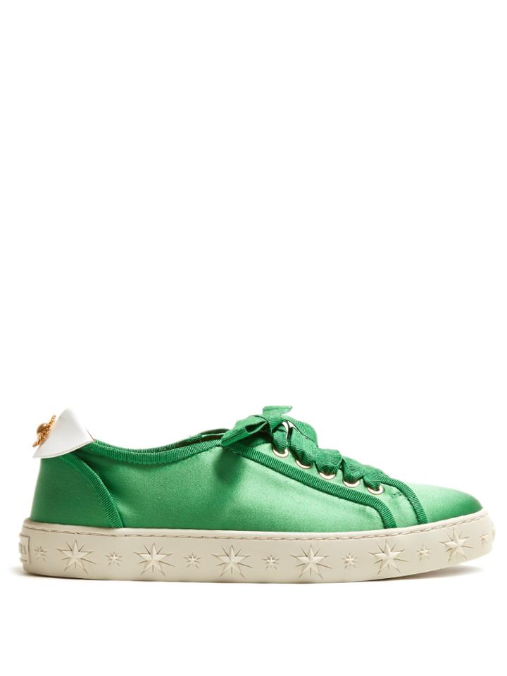 Aquazzura L.a. Low-top Satin Trainers