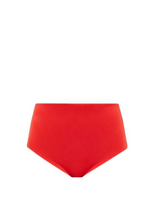 Matchesfashion.com Mara Hoffman - Lydia High-rise Bikini Briefs - Womens - Red