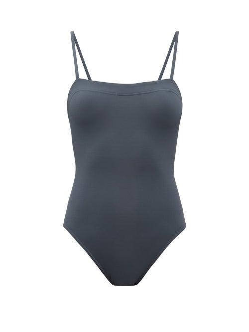 Matchesfashion.com Eres - Aquarelle Square-neck Swimsuit - Womens - Grey