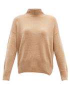 Matchesfashion.com Allude - High Neck Cashmere Sweater - Womens - Light Beige
