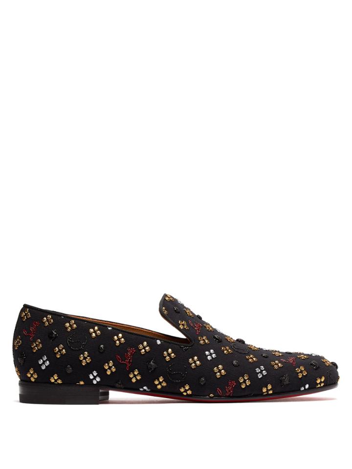 Christian Louboutin Rollerboy Jacquard Loafers