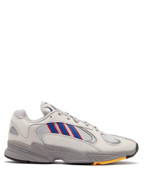 Matchesfashion.com Adidas Originals - Yung 1 Mesh And Nubuck Low Top Trainers - Mens - Grey