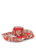 Matchesfashion.com Etro - Paisley Print Cotton Hat - Womens - Pink