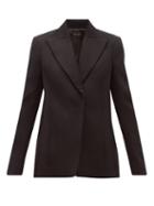 Matchesfashion.com Carl Kapp - Obsidian Single Breasted Cotton Sateen Blazer - Womens - Black