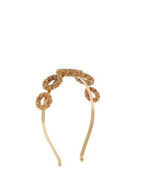 Matchesfashion.com Rosantica By Michela Panero - Caos Crystal Embellished Headband - Womens - Crystal