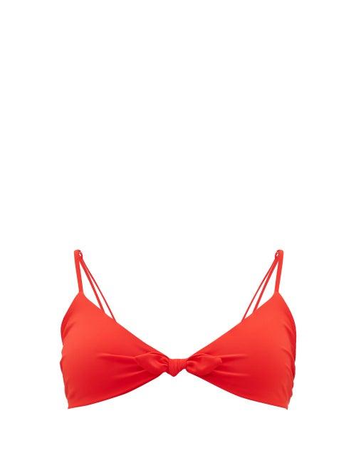 Matchesfashion.com Mara Hoffman - Carla Knotted Bikini Top - Womens - Red