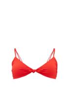 Matchesfashion.com Mara Hoffman - Carla Knotted Bikini Top - Womens - Red