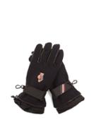 Matchesfashion.com Moncler Grenoble - Logo Embroidered Padded Twill Gloves - Mens - Navy