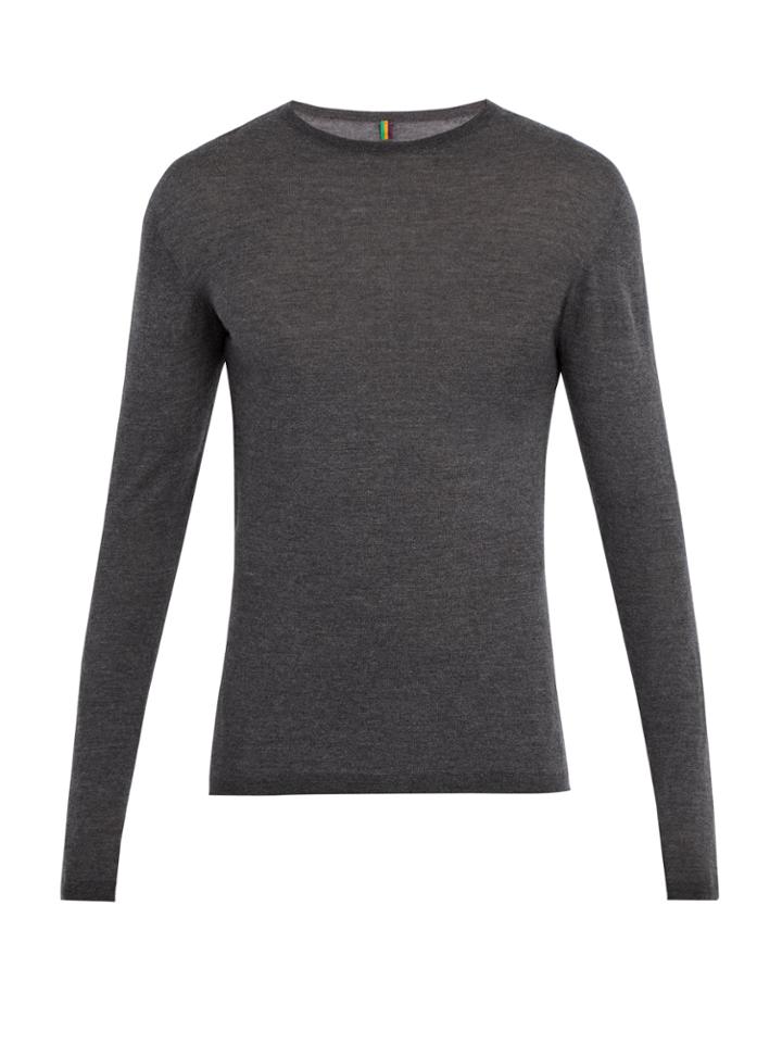 Iffley Road Dartmore Crew-neck Wool Base-layer Top