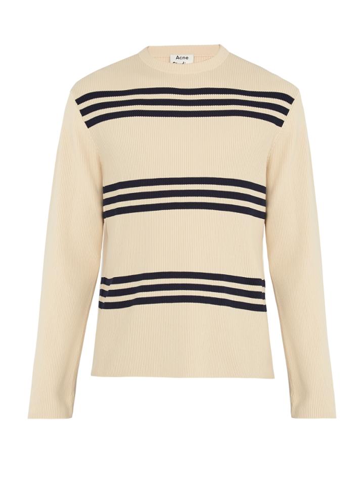 Acne Studios Ker Stripe Ribbed-knit Sweater