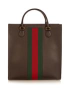 Gucci Web-panel Leather Tote