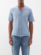Rag & Bone - Harvey Knitted Cotton-blend Shirt - Mens - Blue