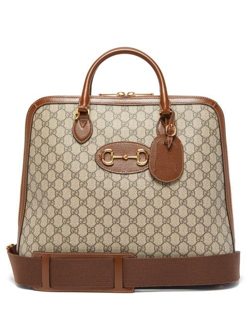 Matchesfashion.com Gucci - Horsebit Gg Supreme Canvas Holdall - Mens - Beige