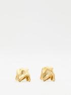 Completedworks - Crushed 14kt Recycled Gold-vermeil Earrings - Womens - Gold