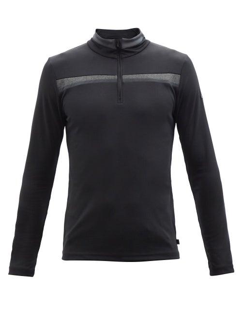 Capranea - Hunt High-neck Quarter-zip Mid-layer Top - Mens - Black