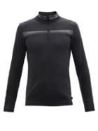 Capranea - Hunt High-neck Quarter-zip Mid-layer Top - Mens - Black