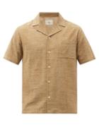 Matchesfashion.com Folk - Geometric-print Cotton-calico Shirt - Mens - Beige Multi
