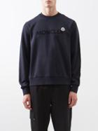 Moncler - Double-logo Cotton-jersey Sweatshirt - Mens - Navy