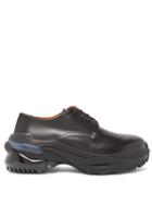 Matchesfashion.com Maison Margiela - Cross Exaggerated Sole Leather Derby Shoes - Mens - Black