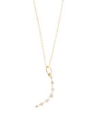 Matchesfashion.com Jade Trau - Crescent Diamond & 18kt Gold Necklace - Womens - Gold