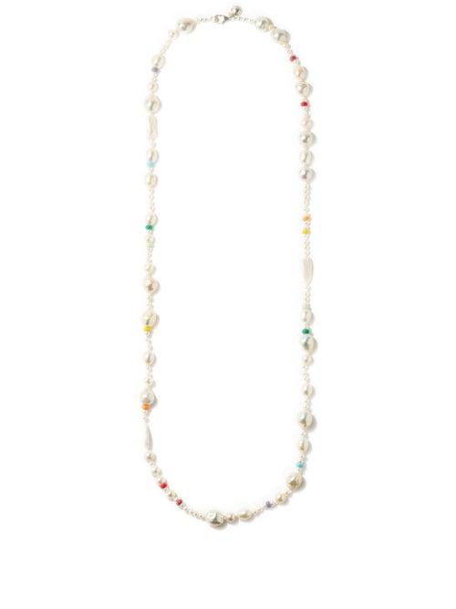 Matchesfashion.com Fry Powers - Coco Baroque Pearl & Sterling-silver Necklace - Womens - Pearl