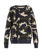 The Upside Sid French Camo-print Cotton Sweatshirt