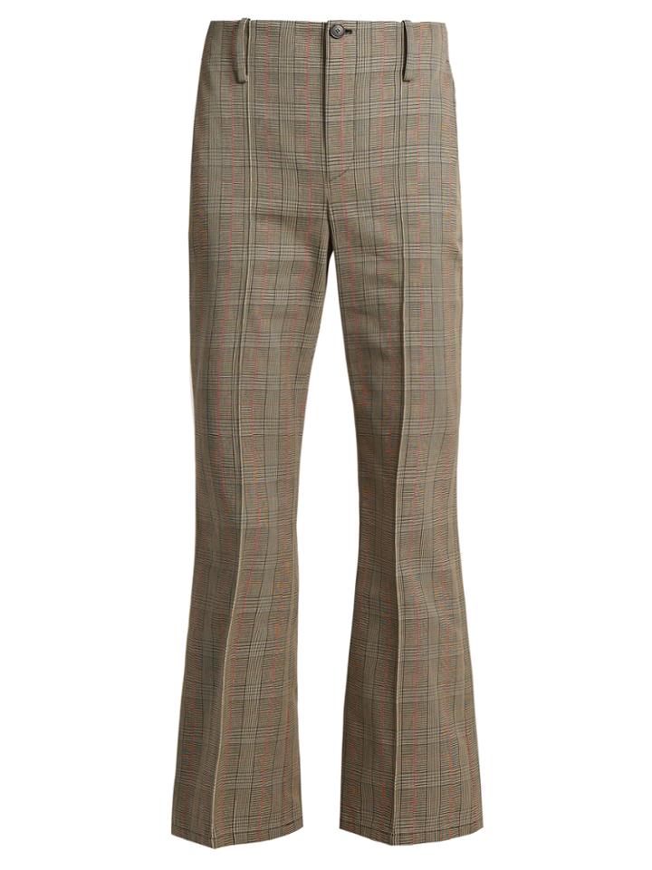 Balenciaga Prince Of Wales-checked Cotton Trousers