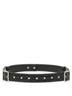 Matchesfashion.com Altuzarra - Underwood Buckled Crocodile Effect Leather Belt - Womens - Black