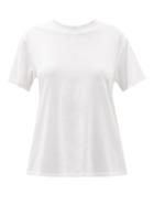Ladies Activewear Lululemon - All Yours Crew-neck Cotton-blend Jersey T-shirt - Womens - White