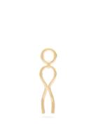 Matchesfashion.com Alta Ora - Open Curve Gold Vermeil Drop Single Earring - Womens - Gold