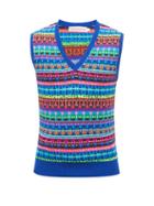 Walter Van Beirendonck - Striped Merino-wool Sleeveless Sweater - Mens - Multi