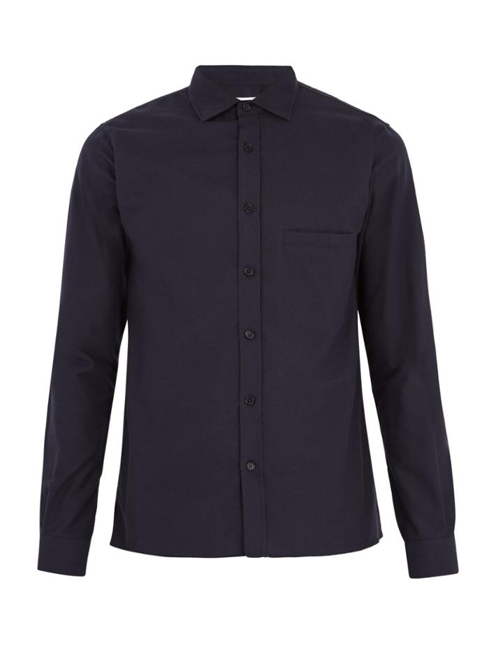 Hamilton And Hare Point-collar Cotton Shirt