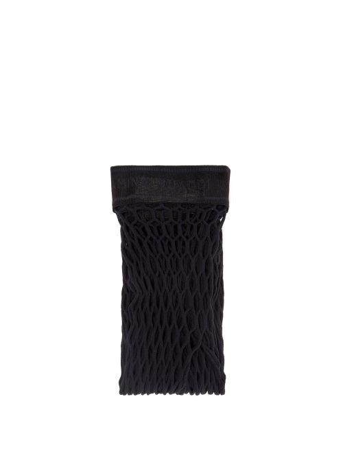 Wolford X Amina Muaddi - Fishnet Tights - Womens - Black