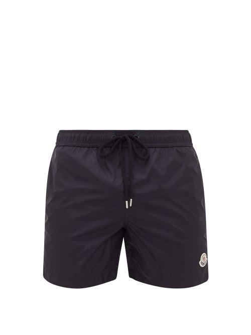 Matchesfashion.com Moncler - Logo-patch Swim Shorts - Mens - Navy