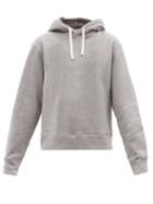 Ladies Rtw Officine Gnrale - Olivia Cotton-jersey Hooded Sweatshirt - Womens - Mid Grey