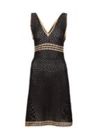 Matchesfashion.com My Beachy Side - Kalali V-neck Crochet Midi Dress - Womens - Black Gold